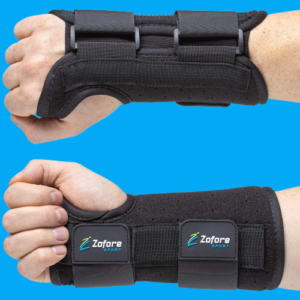 Wrist Brace Support with 2 Straps and Metal Splint Stabilizer