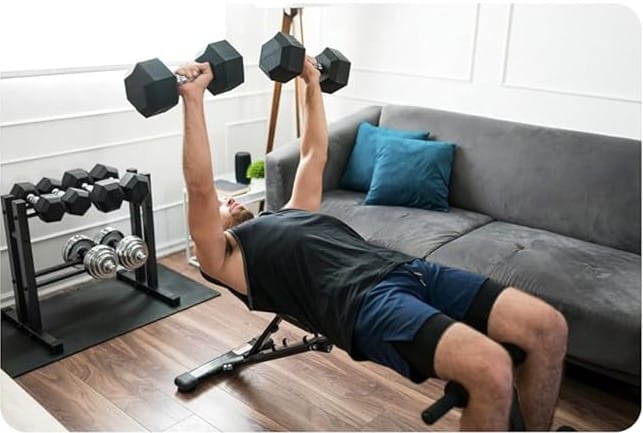 Barbell Rubber Coated Dumbbell