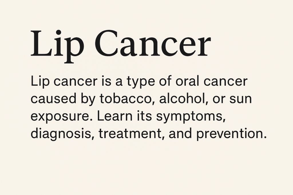Lip Cancer